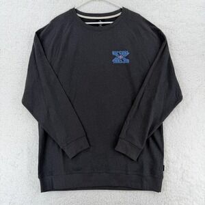 Rip Curl Sweatshirt Mens 2XL Charcoal Graphic Crewneck Cotton Hemp Surf Logo